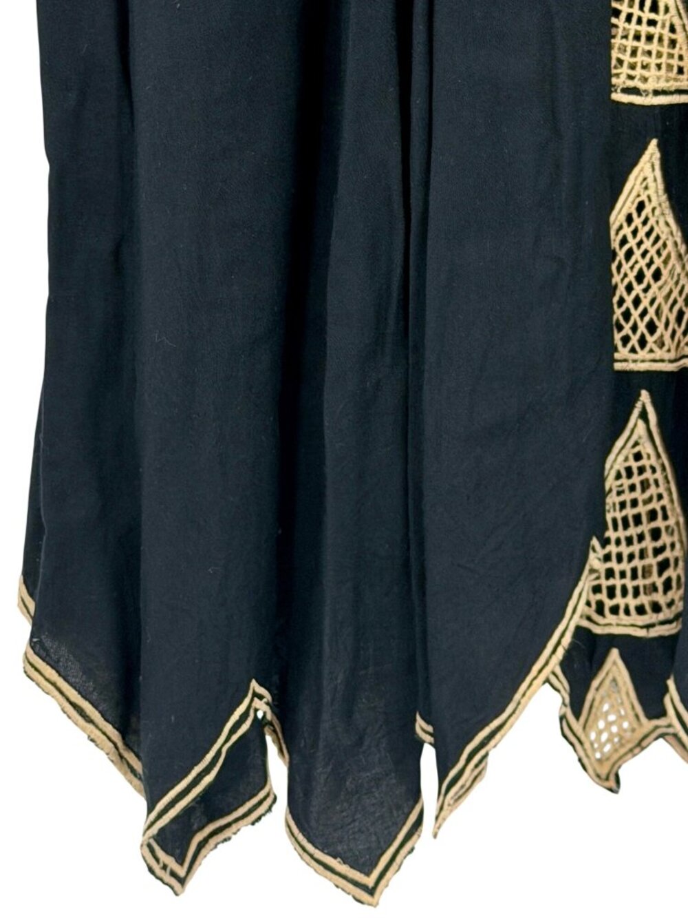 RARE VTG NWOT Free People Jen’s Pirate Booty Black Embroidered Maxi Dress | Boho - Picture 12 of 17